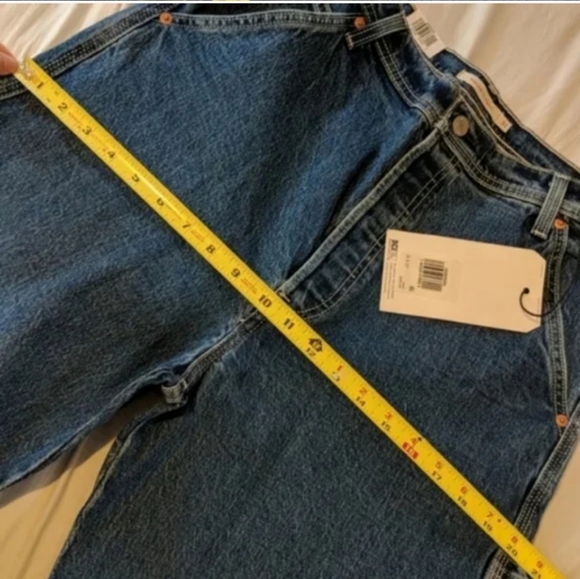 Levi's Ribcage Ankle Utility Straight Leg Jeans Nine Five Carpenter Pants - Picture 5 of 14